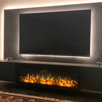 LED klassieke inbouw haard - 129 cm