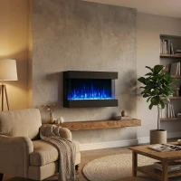 Feroza 101 cm - ScandiFlames Elektrische haard voor wandmontage