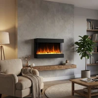 Feroza 101 cm - ScandiFlames Elektrische haard voor wandmontage