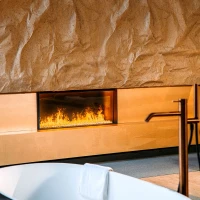 Faber e-Matrix Linear 1050-400 I Brede en slimme waterdamp haard