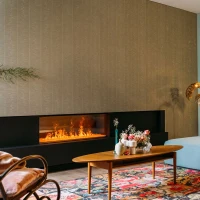 Faber e-Matrix Linear 1300-400 I Wijd en dun waterdamp haard