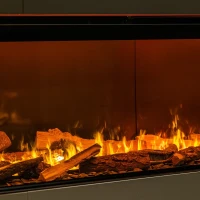 Faber e-SliM Linear 1200-450 I eenzijdige ingebouwde waterdamp haard