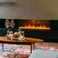 Faber e-Matrix Linear 1300-400 III brede en slimme waterdamp haard