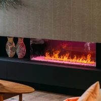 Faber e-Matrix Linear 1300-400 III brede en slimme waterdamp haard