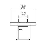 EcoSmart Gin 90 Bar bio-ethanol vuurtafel
