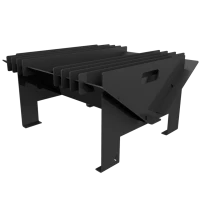 Gj&oslash;vik vierkante vuurschaal van zwart staal