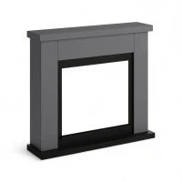 TAGU Frode Grijs - Vrijstaande schouw zonder haard inzetstuk