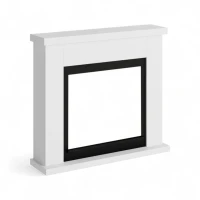 TAGU Frode Wit &ndash; vrijstaande haardschouw zonder inzethaard