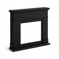 TAGU Larsen Zwart &ndash; vrijstaande haardschouw zonder inzethaard