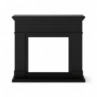 TAGU Larsen Zwart &ndash; vrijstaande haardschouw zonder inzethaard