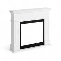 TAGU Larsen Wit &ndash; vrijstaande haardschouw zonder inzethaard