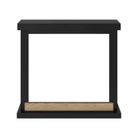 Hagen Zwart haardschouw &ndash; vrijstaande schouw zonder inzethaard van TAGU