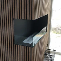 Foco Corner 800 Left  - Linksgerichte bio-ethanol haard voor de hoek