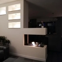 Foco Room Divider 800 - Scheidingswand bioethanol haard