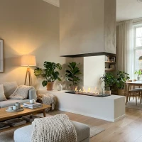 Foco Four 1200 - 4-zijdige bioethanol haard om in te bouwen