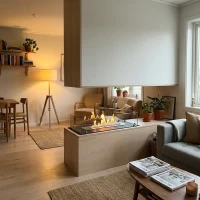 Foco Four 800 - 4-zijdige bio-ethanol haard om in te bouwen