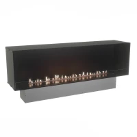 Foco One 1800 - 180 cm brede 1-zijdige inbouw bio-ethanol haard