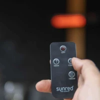 Fortuna v&aelig;gh&aelig;ngt terrassevarmer 1500W