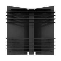 Gj&oslash;vik vierkante vuurschaal van zwart staal