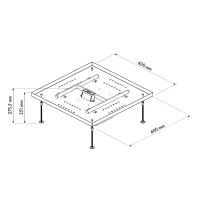 Planika Galio H-vormig automatische gasbrander voor buiten doe-het-zelf haardprojecten