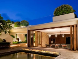 Planika Galio Insert Automatic 1000 gashaarden brander voor buitengebruik.