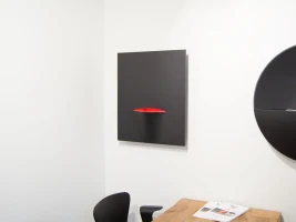 Safretti biohaard in aluminium met poedercoating voor aan de muur