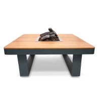 Horizon 95 Rokerig Antraciet – Vierkante Gashaard Tafel