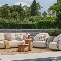 Lagune Ronde 60 Teakhout &ndash; Ronde Gashaard Tafel