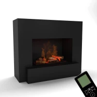 Glow Fire Hauptmann Zwart - OMC 600 | Vrijstaande Waterdamphaard, 90 cm x 110 cm x 45 cm