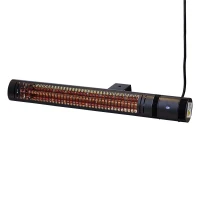 Terrasverwarmer HEAT1 ECO High-line 2000W 73 cm- Zwart