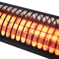 Terrasverwarmer HEAT1 ECO High-line 2000W 73 cm- Zwart