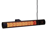 Terrasverwarmer HEAT1 ECO High-line 2000W 73 cm- Zwart