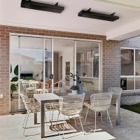 Heatstrip Enhance 3200W (zwart) met glasfront