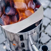 H&ouml;fats Grillstarter in Roestvrij Staal