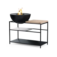 H&ouml;fats FIRE KITCHEN met BOWL 70 Plancha BBQ set