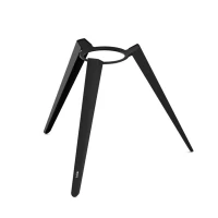 H&ouml;fats MOON 45 geheel zwarte vuurschaal met hoog roestvrijstalen onderstel