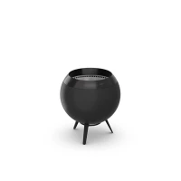 H&ouml;fats MOON 45 volledig zwarte vuurkorf met lage gietijzeren standaard
