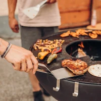 H&ouml;fats roestvrij staal gril spatel voor BBQs en vuurgrils