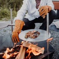 H&ouml;fats TRIPLE Paal 40 in Gepolijst Roestvrij Staal
