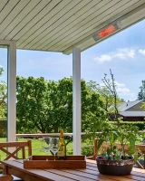 Terrasverwarmer voor wandhortus