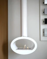 Toronto Wit - 2-zijdige Plafond-hangende bio-ethanol haard 