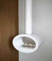 Toronto Wit - 2-zijdige Plafond-hangende bio-ethanol haard 