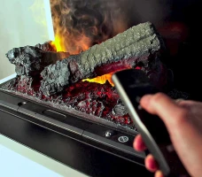 Glow Fire Schiller Wit - OMC 600 | Vrijstaande Waterdamphaard, 120 cm x 120 cm x 38 cm