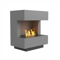 Glow Fire Kleist Grijs - OMC 600 | Vrijstaande Waterdamphaard – Grijs, 90 cm x 50 cm x 80 cm