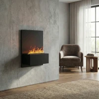 ScandiFlames Elektrische Brekke Zwarte Waterdamp Haard