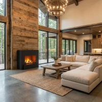 Glow Fire Hauptmann Zwart - OMC 600 | Vrijstaande Waterdamphaard, 90 cm x 110 cm x 45 cm