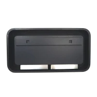 Vlotte zwarte biohaard met mooie ronde hoeken. Brandtijd 6 uur. Maat: 47 x 90 x 20 cm.