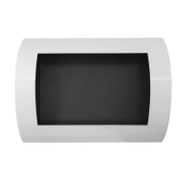 Ocean - Goedkope witte biohaard om aan de muur te hangen. Brandtijd: 1,5 - 2,5 uur. Maat: 60 x 45 x 13,4 cm.