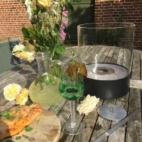 Southwark Black - Ronde Bio-ethanol tafelhaard 