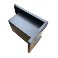 Hoekvormige bio-ethanol haard om in te bouwen (50 cm)